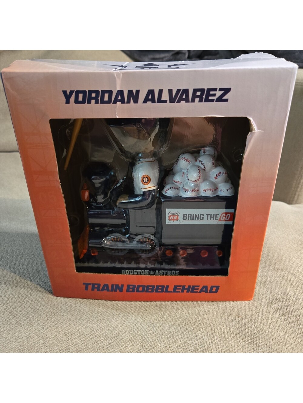 Yordan Alvarez Train Bobblehead Houston Astros (SGA) 8/15/26 New - Box Damaged